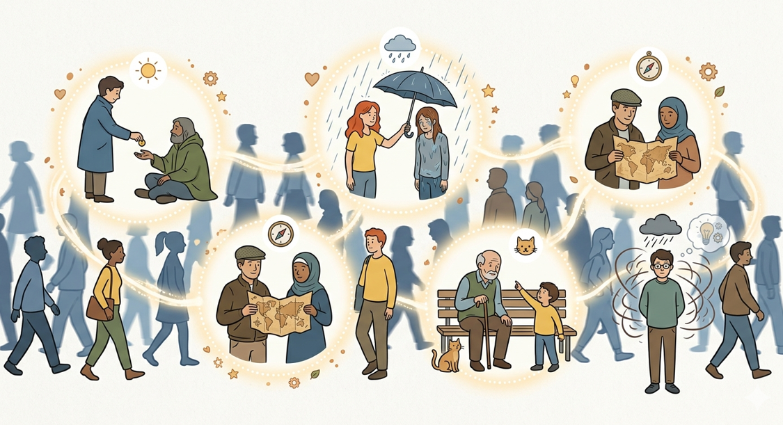 Pelajaran Hidup dari Orang-Orang yang Kita Temui Hanya Sekilas di Jalanan